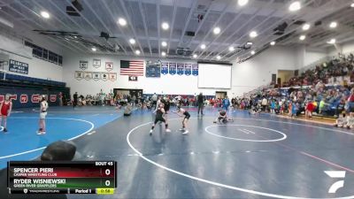 59 lbs Champ. Round 1 - Ryder Wisniewski, Green River Grapplers vs Spencer Pieri, Casper Wrestling Club