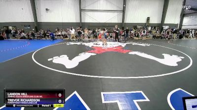 102 lbs Semifinal - Landon Hill, Juneau Youth Wrestling Club Inc. vs Trevor Richardson, FordDynastyWrestlingClub