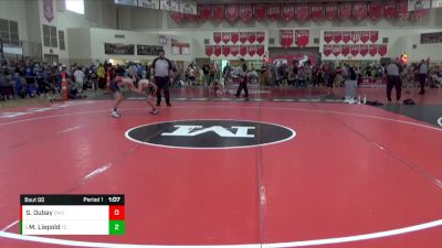 95 lbs Cons. Round 3 - Mathias Liepold, Flat Earth vs Simon Dubay, Delano Wrestling Club