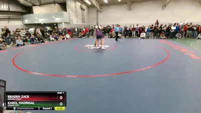 285 lbs Cons. Round 4 - Braden Zack, Arvada West vs Karol Madrigal, Adams City