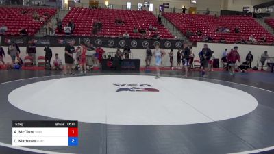 52 kg Cons 16 #1 - Aidan McClure, Suplex Wrestling Club vs Cooper Mathews, Black Fox Wrestling Academy