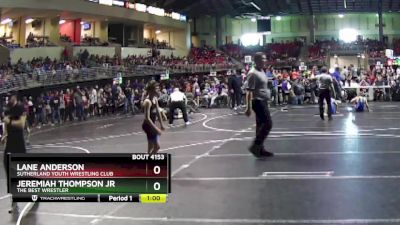 95 lbs Champ. Round 2 - Lane Anderson, Sutherland Youth Wrestling Club vs Jeremiah Thompson Jr, The Best Wrestler