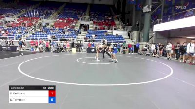 138 lbs Cons 64 #2 - Chase Collins, Arizona vs Severn Torres, Oklahoma