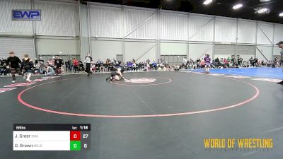 88 lbs Rr Rnd 1 - Jett Greer, Shelton Wrestling Academy 12U vs Daeton Brown, MOJO 12u