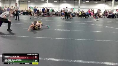 60-64 lbs Quarterfinal - Garrett Raley, Florida Scorpions Wrestling Club vs Dexter Galofaro, Unattached