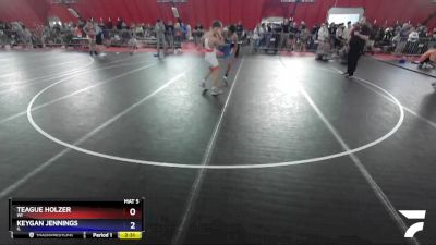 132 lbs Cons. Round 2 - Teague Holzer, WI vs Keygan Jennings, IL