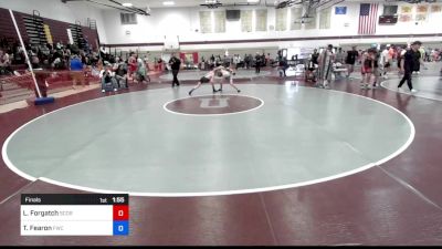 97 lbs Final - Logan Forgatch, Scorpions Wrestling School NJ vs Terrence James Fearon, Fortify Wrestling Club