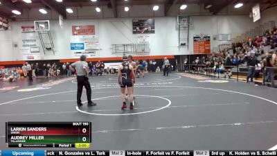 115 lbs Cons. Round 2 - Larkin Sanders, Union vs Audrey Miller, Tillamook