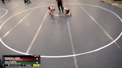 105 lbs Cons. Round 1 - Marshall Berg, White Bear Lake Wrestling vs Max Martin, Waconia Wrestling Club