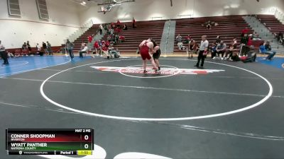 285 lbs Cons. Round 4 - Wyatt Panther, Natrona County vs Conner Shoopman, Riverton