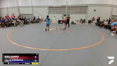 127 lbs Quarters & 1st Wb (16 Team) - Gisele Ramirez, Pennsylvania Red vs Kailani Barrientos, Florida