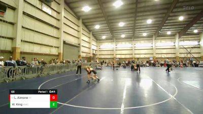 69 lbs Semifinal - Ledger Aimone, Team Prestige vs Wallace King, Wasatch Wrestling Club