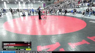 90 lbs Round 1 - Serena Zarate, Idaho vs Khori Skeers, Cabinet Mountain Elite WC