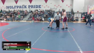 220 lbs Quarterfinal - Andrew Penland, W. F. West vs Tristan Johnson, Rochester