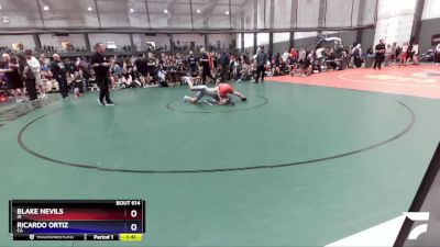 120 lbs Semifinal - Blake Nevils, ID vs Ricardo Ortiz, CA