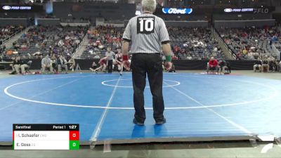 120 lbs Semifinal - Isaiah Schaefer, Evansville Mater Dei vs Eddie Goss, Center Grove