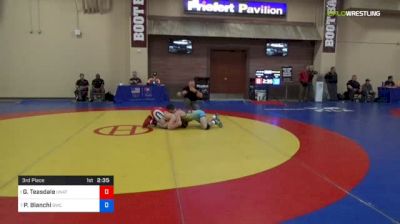 57 kg 3rd Place - Gavin Teasdale, Unattached vs Paul Bianchi, Bison Wrestling Club