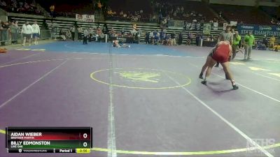 D 1 182 lbs Cons. Round 5 - Aidan Wieber, Brother Martin vs Billy Edmonston, Live Oak