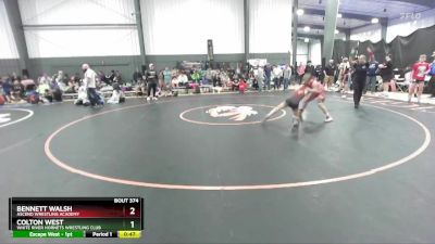 92 lbs Semifinal - Colton West, White River Hornets Wrestling Club vs Bennett Walsh, Ascend Wrestling Academy