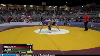 132 lbs Round 2 (4 Team) - Calyn Dickey, 5A Ridgeview vs Braylin Ruchti, 5A Thurston