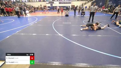 76 lbs Semifinal - Colton Durant, Team Tulsa Wrestling Club vs Graeden Trudell, Apache Youth Wrestling