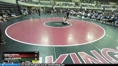 170 lbs Round 3 (4 Team) - Brady Westall, New Prague vs Calvin Hargrove, LaCrosse Aquinas