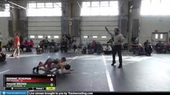 64 lbs Round 2 (8 Team) - Dominic Schuman, Mat Assassins vs Mason Brown, NCWAY Crusaders