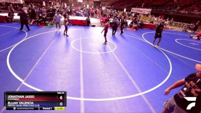 120 lbs 1st Place Match - Jonathan Jasso, California vs Elijah Valencia, Merced Bears Wrestling Club