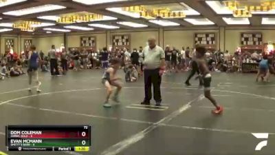 72 lbs Round 5 (6 Team) - Evan McMann, Smitty`s Barn vs Dom Coleman, SVRWC Gold