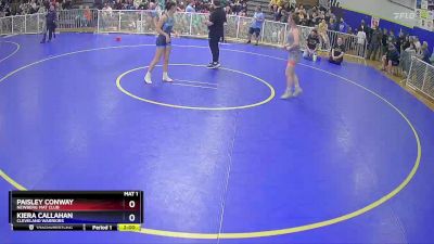 118 lbs Round 2 - Paisley Conway, Newberg Mat Club vs Kiera Callahan, Cleveland Warriors