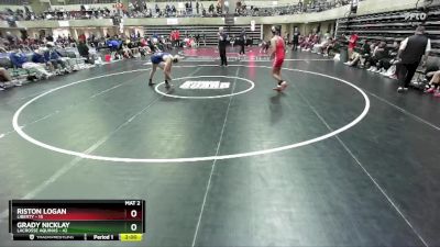 133 lbs Round 1 (4 Team) - Riston Logan, Liberty vs Grady Nicklay, LaCrosse Aquinas