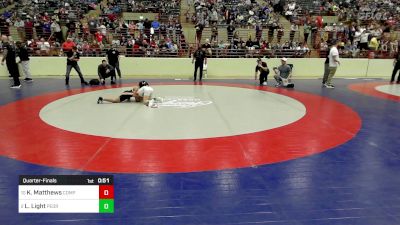 68 lbs Quarterfinal - Kollin Matthews, Compound Wrestling vs Landon Light, Pedraza Wrestling