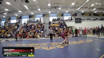 156 Girls 1st Place Match - Celia Fonua, Hunter Girls vs Angelica Alacala, Bennion Girls