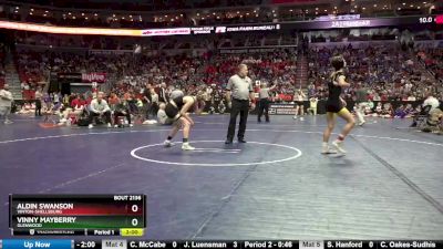 2A-120 lbs Champ. Round 2 - Aldin Swanson, Vinton-Shellsburg vs Vinny Mayberry, Glenwood