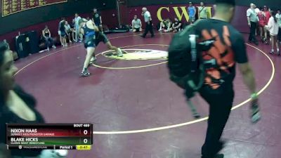 174 lbs Cons. Round 3 - Blake Hicks, Clovis West Wrestling vs Nixon Haas, Sunkist Kids/Monster Garage