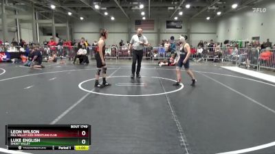 120 lbs Cons. Semi - Luke English, Smoky Valley vs Leon Wilson, Mill Valley Kids Wrestling Club