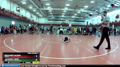 85 lbs Cons. Round 2 - Jackson Lavin, New Palestine Junior High vs Brayden Saleem, Burris