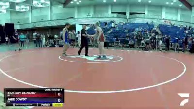 170 lbs Cons. Round 4 - Zachary Huckaby, IN vs Jake Dowdy, KY