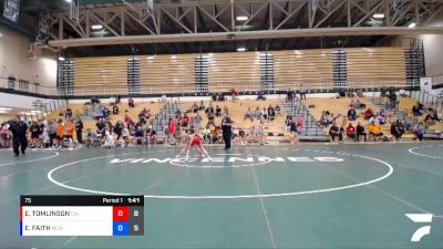 75 lbs Round 5 (6 Team) - EDDIE TOMLINSON, CENTRAL INDIANA ACADEMY OF WRESTLING vs ELIAS FAITH, MAURER COUGHLIN WRESTLING CLUB