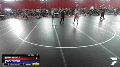 106 lbs Round 1 - Abigail Gindele, MN vs Cailyn Whittier, WI