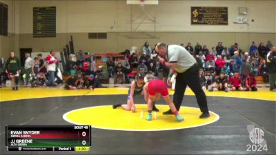 95 lbs Champ. Round 1 - Evan Snyder, Sierra Sabers vs Jj Greene, Alta Sierra