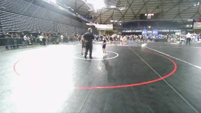 63 lbs Cons. Round 5 - Wyatt Stromberg, Gig Harbor Grizzlies Wrestling Club vs Xavier Lopez, Steelclaw Wrestling Club