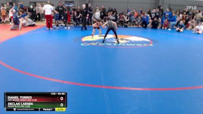 53-56 lbs Round 4 - Declan Larsen, Salem Elite Mat Club vs Daniel Torres, Mat Demon Wrestling Club