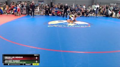 63 lbs Semifinal - Mikaih Lee Mensah, Washington vs Archer Markey, Team Aggression Wrestling Club