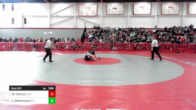 132 lbs Semifinal - Mathew Garcia, Dedham vs Jacob Bettencourt, Bristol-Plymouth