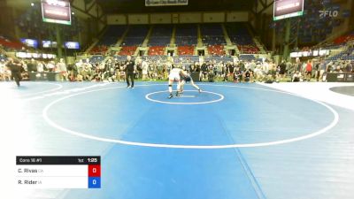 126 lbs Cons 16 #1 - Caleb Rivas, California vs Ryan Rider, Iowa