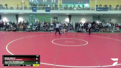 133 lbs Semifinal - Dalton Rohrbaugh, York College (Pennsylvania) vs Ryan Kelly, Delaware Valley University