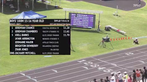 Youth Boys' 100m, Prelims 4 - Age 15-16