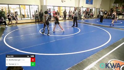 85 lbs Quarterfinal - Ryland Wolfenberger, Team Tulsa Wrestling Club vs Ej Turner Jr, Pin-King All Stars