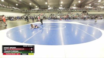 65 lbs Champ. Round 2 - Landon Fleeman, Marshfield Youth Wrestling-AA  vs Wyatt Brown, Pleasant Hill Youth Wrestling Club-AAA